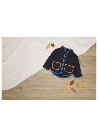 Толстовка флисовая для мальчика Dope Dyed 419449 062-68 см (2-6 мес.) темно-синий Lupilu (331859723)