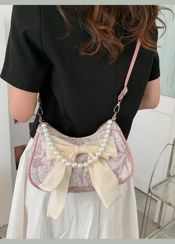 Женская сумка 7056 багет розовая No Brand (306709643)