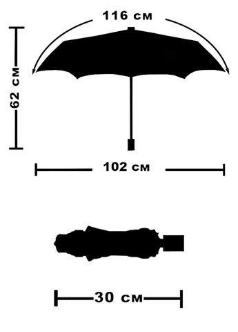 Чорна} парасолька складна 3229 повний автомат чорний Parachase середня система антивітер (322855053)