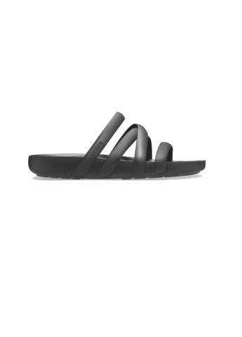 Жіночі сандалі крокси sandal Black Crocs splash strappy (289602628)