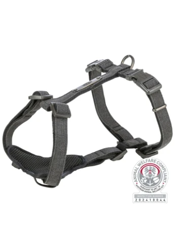 Шлейка для собак CityStyle H-harness чорна S-M 42-60 см 15 мм Trixie (395731564)