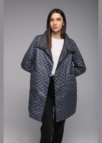 Графітова демісезонна куртка двостороння жіноча 2355 (2000989401117d) shop (2000989401117) Visdeer