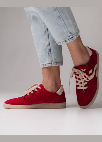 Кросівки червоні замші Aquamarin червоні всесезони (321984322)