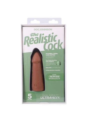 Фалоимитатор The Realistic Cock ULTRASKYN Inch Caramel Doc Johnson (401494063)