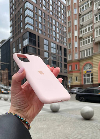 Чохол для iPhone 11 Pro Max рожевий Ash Pink Silicone Case силікон кейс No Brand (289754131)