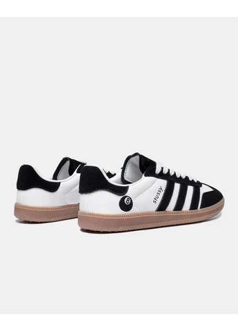 Комбіновані кросівки чоловічі adidas stussy x samba 8 ball concep адідас самба демісезон No Brand