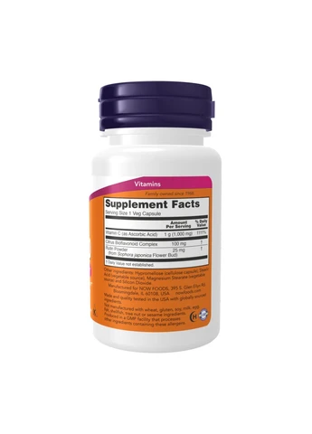 Оригинал! Vitamin C-1000 - 30 vcaps Now Foods (398845791)