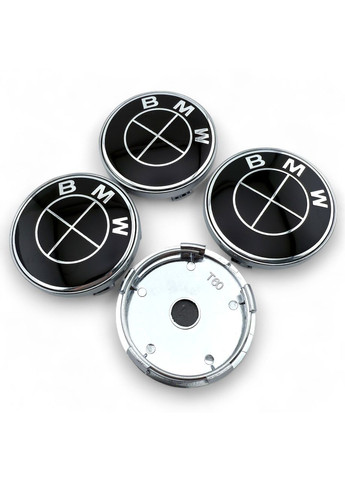 Колпачок в диски БМВ заглушка для дисков 60/56 мм Черный логотип (1 шт.) BMW (354698442)