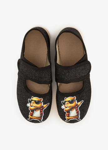 Черные тапочки для мальчика 0115 капибара черный shop (2000999247408) Берегиня