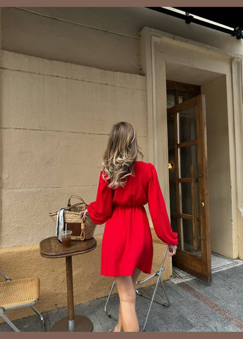 Червона пляжна, повсякденний, кежуал, вечірня жіноча сукня кльош FINO Mode