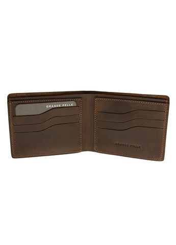 Портмоне мужское кожаное Onda коричневое 507120 Grande Pelle (329440791)