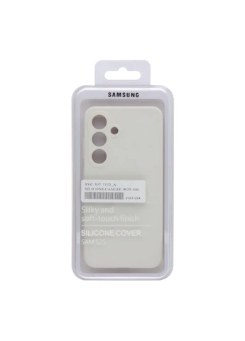 Чохол Liquid Silicone (AA) Full Camera для Samsung Galaxy S25+ 5G (S936) 09.White No Brand Samsung Galaxy S25+ 5G (S936) (336152466)