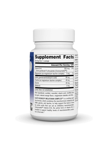 Sleep Science® Melatonin Complex™ 3 mg - 50 lozenges Orange Source Naturals (369398681)
