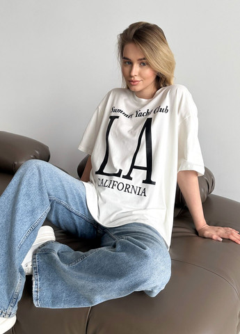 Оверсайз футболка женская LA No Brand - (322786630)