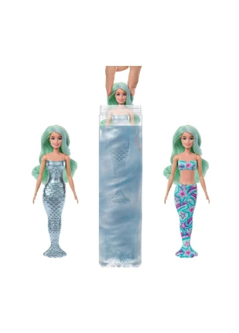 Кукла Color Reveal Mermaid Series with Color-Change Bodice Русалка Цветное перевоплощение Тайны моря (HRK12) Barbie (342753629)
