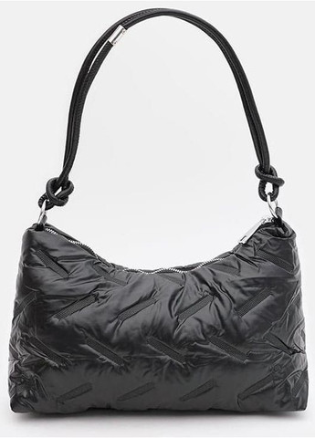 Сумка хобо на плечо женская текстильная большая Черный 39302 Monsen (352192133)