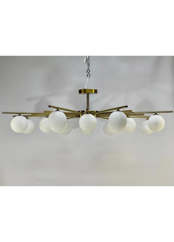 Світлодіодна люстра Промені 5009 (Золота) на 12 плафонів No Brand (331640019)