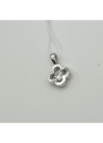 Кулон срібний з кубічним цирконієм "Конюшина" 2,25 г No Brand (369736569)