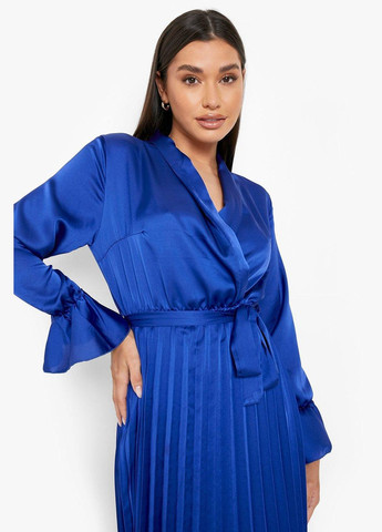 Синее платье Boohoo