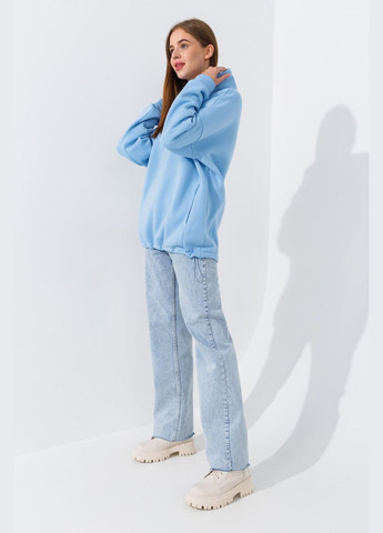 Худі однотонний жіночий 2440 Блакитний shop (2000990834775) On me (339108100)