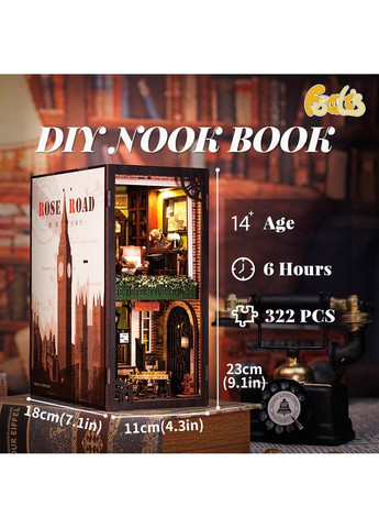 Бук Нук Детективное агентство Book Nook Detective Agency Интерьерный конструктор SZ02 No Brand (362453246)