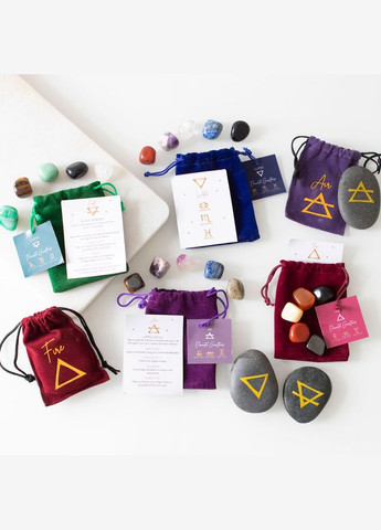 Набор натуральных камней "Элемент Воздуха" No Brand (295639126)