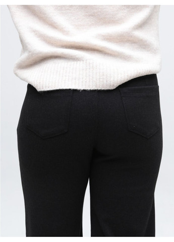 Штани жіночі чорні широкі теплі на резинці великі розміри CARMITO Палаццо (365813752)