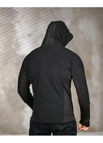 Армійська чоловіча тепла кофта на флісі чорна Freedom (367088918)