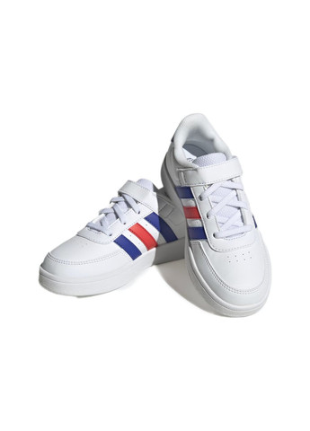 Білі всесезон кросівки breaknet lifestyle court elastic lace and top strap adidas