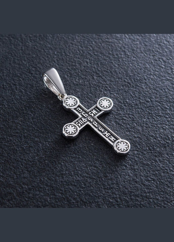 Срібний хрест Розп'яття. Спаси і Збережи кду15 Oniks (278369491)