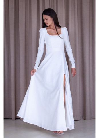 Білий вечірня плаття а-силует Lolita однотонна