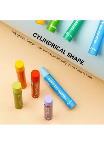 Пастель масляна м'яка AOP-S01-72A 72 кольори (LC303298) Arrtx (323097655)