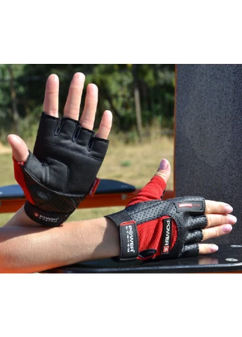 Рукавички для фітнесу PS-2500 Power Plus Black/Red Power System (387407402)