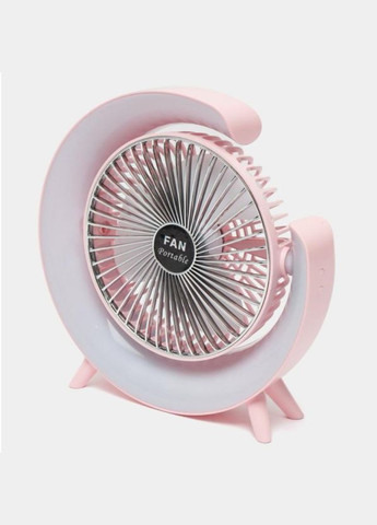 Вентилятор настольный аккумуляторный с LED-подсветкой, 3 скорости, 1800 мАч No Brand (331148121)