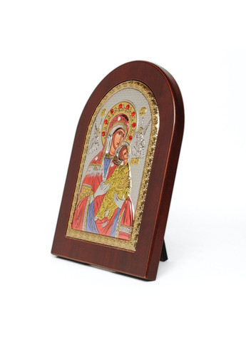 Страстная Икона Божией Матери 10х14см в разноцветной эмали арочной формы на дереве Prince Silvero (265215654)