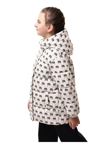 Белая куртка зимняя для девочки подростка AMMY