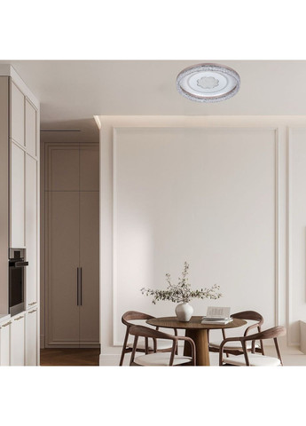 Стельова led люстра 80W 48см (87-5157B WH) No Brand (370072049)