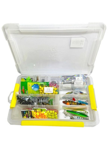 Набір рибальського приладдя для мирної та хижої риби в коробці (27,5*18*4,5см). Подарунок рибалці! EOS MJ-3103 (325881866)