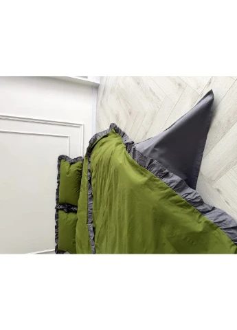 Постельное белье с рюшей двуспальный 175х210 Бязь Gold Luxe наволочки 70х70 No Brand (388704600)