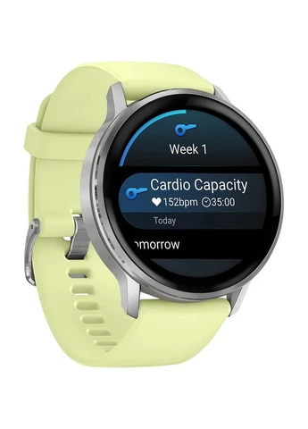 Смарт-часы Venu 4 45mm Silver with Citron Silicone Band (010-03014-02) [146409] Garmin (400983155)