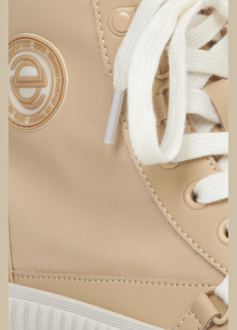 Бежеві кеди високі, колір бежевий Estro