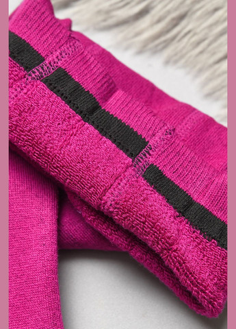 Колготи дитячі махрові для дівчинки однотонні темно-рожевого кольору Let's Shop (304971625)