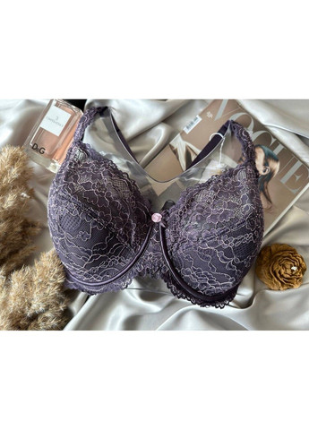 Сливовый бюстгальтер сливовый на большую грудь с мягким поролоном Lanny Mode