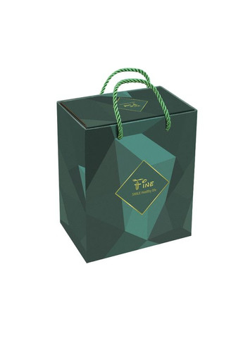 Сувенірний подарунковий набір A28 Dark Green чашка + ніжка подарунок дівчині 9 шт. Lesko (352011972)