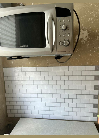 Самоклеящаяся полиуретановая плитка белый кирпич 305х305х1мм (D) SW-00001193 No Brand (316051066)