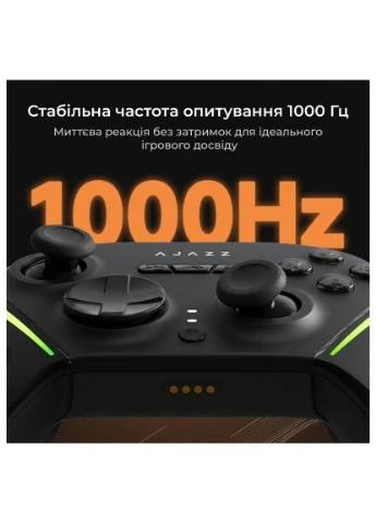 Оригинал! Геймпад (GP100-B) Ajazz GP100 2.4G/BT/USB Switch/PC/iOS/Android RGB Black (399788860)