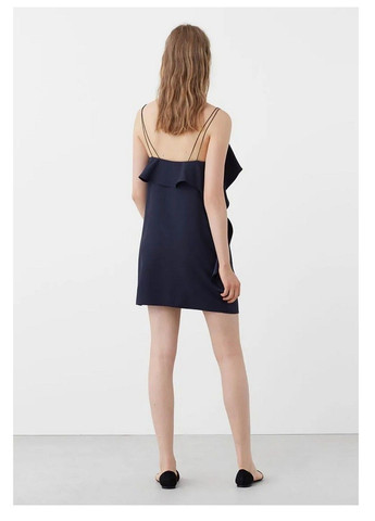 Темно-синя блуза Mango