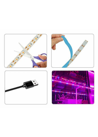 Фітоленти для зростання саджанців від USB живлення фітолампа спектр LED 2 м Grant (363833300)