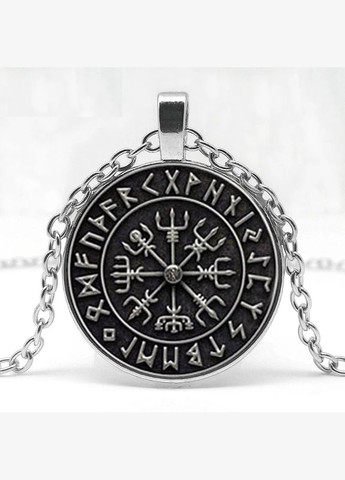 Кулон подвеска Вегвизир Рунический компас шлем ужаса амулет оберег талисман из викингов Vegvisir No Brand (338436135)