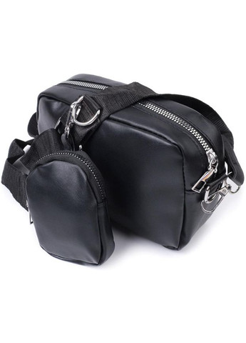 Сумка кросс-боди через плечо женская из экокожи маленькая Черный 37688 Vintage (353690079)